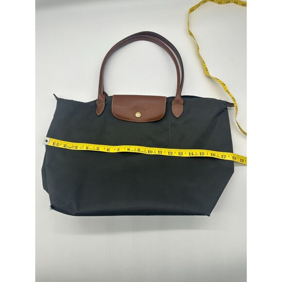 Longchamp Le Pliage Canvas Shoulder Bag Double Straps & Zipper 18"x 12" AS IS - Picture 2 of 12